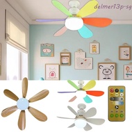 DELMER13P LED Light Fan, With Remote Control E27 Base Ceiling Fan Light, Modern 30W/40W Silent Intel