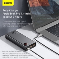 Baseus เครื่องที่ชาร์จสำรองเร็ว65W แบตเตอร์รี่นอก20000MAh Power Bank PD สำหรับแล็ปท็อปและโทรศัพท์