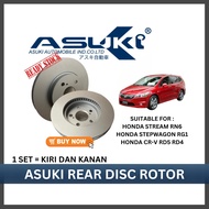 ASUKI Premium Disc rotor Rear Honda Freed GB7 Stream RN6 Stepwagon RG1 Crossroad RT1 High Quality Sp