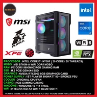 Gaming Office Value PC Desktop Intel Core i7-14700F/ 32GB / 16GB / 512GB /1TB SSD / RTX5060 8GB/600W