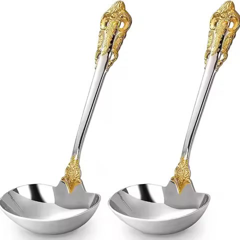 2/3/4/5/6 Pieces 6.29 Inch Mini Gravy Sauce Ladle for Mixing And Stirring Cereal Sauce Gravy Condime