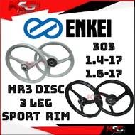 ENKEI SPORT RIM 303 FOR MR2 / MR3 1-DISC 3 LEG 3 BATANG SPORT RIM 1.4X1.6-17