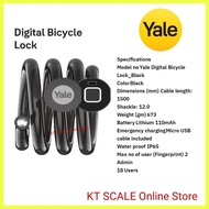 YALE DIGITAL BICYCLE CABLE LOCK THUMB PRINT