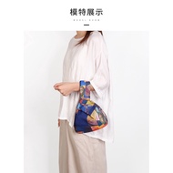 New wrist bag literary Japanese style and wind knot bag literary hand bag mini mobile phone change bag