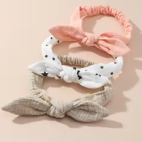 3pcs Children Rabbit Ears Headband Girl Cute Decor Hairband Baby Photograph Hair Accessories