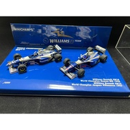 Mini Cut 1/43 Williams FW18 FW19 Championship Dual Car FW18 Damon Hill 1996 Championship FW19 Little