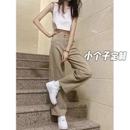 pollen jeans baggy jeans dress jeans korean style Women's High-Waist American Retro Straight Leg Jea