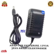 Y52 PORTOBEL TV CHARGER ADAPTOR 2 BRANCH T 2IN1 JACK DC 9V 2A ORIGINAL 100% MULTI FUNCTION UNIVERSAL