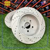 🔥 ORIGINAL TF SLOTTED & DRILLED DISC ROTOR (REAR) TOYOTA WISH ZNE10G ZGE20