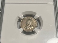 1935年 香港壹毫 一毫 1毫 10c $0.1元 英皇喬治五世 NGC AU Details 古董錢幣