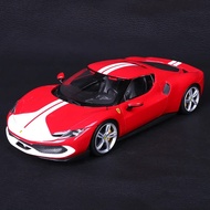 New 1:18 Bburago Ferarri 296 GTB Car Model Ferrari 296 GTB Assetto Fiorano Alloy Car FERRARI Die-Cas