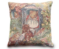 歐洲皇家緹花抱枕 針織限量1個 愛乾淨的點點鼠夫人彼得兔 正版