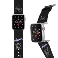 SANRIO-Apple Watch-皮革錶帶-黑紫星星 LITTLE TWIN STARS