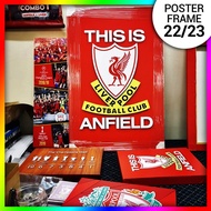 Liverpool New Stock Frame Poster Bola LFC YNWA The Champions Wall This Is Anfield Premium Quality Ac
