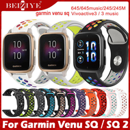 Silicone Watchband For Garmin Venu Sq Sq 2 Strap For Garmin Forerunner 645/645music/245/245M /Vivoac