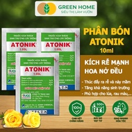 3 Packs of Atonik GreenHome Foliar Fertilizer, 10ml Pack, Promotes Plant Growth Specializing in Orch