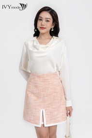 Chân váy tweed chữ A IVY moda 31M7985