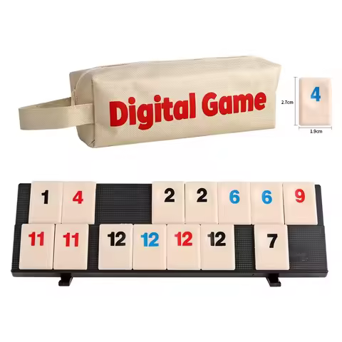Israel Mahjong Rummy Number Cards Mexican Train Dominoes Game Traditional Board Game for Entertainme
