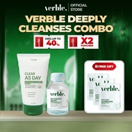 Verble Deeply Cleanses the Skin Combo Verble Serum Pitted Scar + Verble Tea Tree Facial Cleanser Com