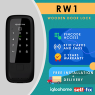 Igloohome Wooden Rim Lock for Doors RW1 (Free Installation+Delivery) 2 Years Warranty