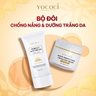 Set of 2 Whitening Products & Yococi Skin Protection – Face Cream 20g + Sunscreen 50g