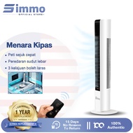 Simmo Tower Fan Bladeless Fan Remote Control Bladeless Standing Fan Timing Shaking Head Fan Low Nois