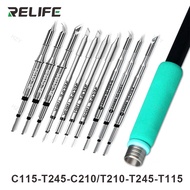 RELIFE Super Fine C210 T245 C245 Soldering Tip C210 C115 Soldering Iron Tip for GVM T210 GVM T115 Pr
