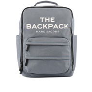MARC JACOBS The Backpack 帆布雙拉鍊方形後背包（影子藍） _廠商直送
