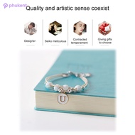 Christmas Gift Ideas Ceramic Jewelry Simple Letter Bracelets Phukent