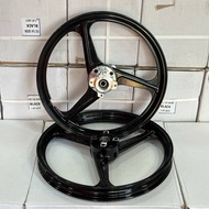 Y15 RIM 3 BATANG CUSTOM HUB HITAM
