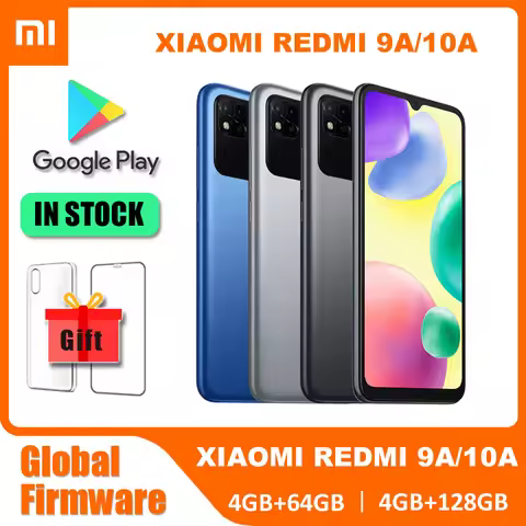 Original Xiaomi Redmi 9A/10A Global Firmware Smartphone 4GB+64GB/128GB Unlocked Xiaomi Smart Phone F