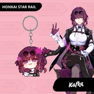GANTUNGAN Honkai Star Rail Keychain | Ganci Kafka HSR | UV Acrylic Merch Keychain 2 Sides Laser Cutt
