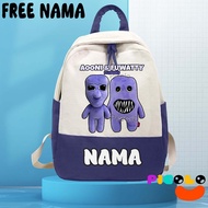 (FREE NAME) NEWEST UNISEX AO ONI & FUWATTY ANIMATED MOTIF KINDERGARTEN-ELEMENTARY SCHOOL BACKPACK