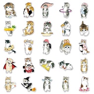 50/10Pcs Funny Cute Cat Cartoon Graffiti Waterproof Stickers For DIY Phones Notebook Guitar Bike Car Helmet Decor