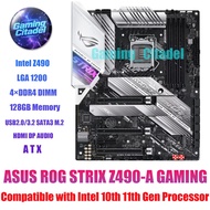 Used ASUS ROG STRIX Z490-A GAMING ATX DDR4 Motherbaord LGA 1200 Compatible with Intel 10th 11th Proc