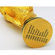 2022 Qatar Trophy Full Gold Plated Resin Cup Model Souvenir Football Crafts Decoration Fans-ro2
