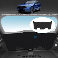 Car PU Leather Mat For Mercedes-Benz EQA H243 EQB X243 EQC SUV N293 2019-2025 Anti-kick Cushion Trun