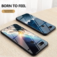 Luxury Star Sky Glass Case for Google Pixel 2 3 3A 1 XL Fashion Fantasy Dream Sky Universe Tempered Glass Marble Phone Cover