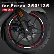 Motorcycle Wheel Sticker Waterproof Rim Stripe Forza 350 2023 for Honda Forza 125 300 Forza300 Forza