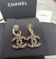 Chanel 小圈吊垂耳環