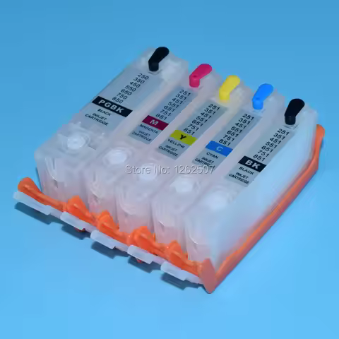 PGI-750 CLI-751 Refill Ink Cartridge For Canon MG5470 5570 5670 6370 6470 6670 7570 MX727 927 IP7270