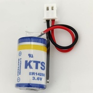 YY 2pcs ER14250 3.6V Programming DVP-32EH DVP-80EH PLC Lithium Battery Accessories