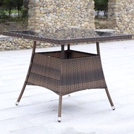 EHOME 5ชิ้นลานกลางแจ้งชุดเฟอร์นิเจอร์หวายสีน้ำตาล