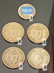 英皇佐治六世香港一毫硬幣，每枚$15
