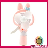 【0708】 1 pcs Cartoon rabbit hand pressure fan student water spray fan spray fan cool portable fan mi