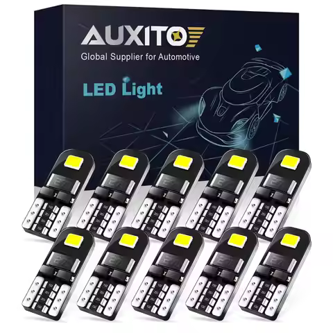 10pcs T10 LED Canbus W5W 194 LED Car Interior Light For BMW E46 E60 E90 Mercedes Benz W203 Kia Rio 2