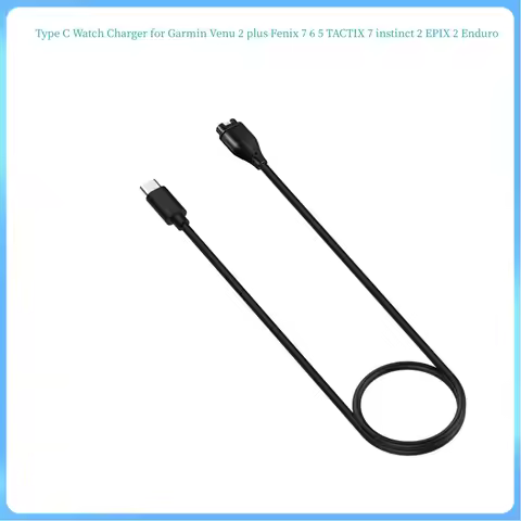 2pcs/lot USB C type-c Charging Cable for Garmin Fenix 7 7S 7X 6 6S 6X 5 5X Plus Vivo active 3 4s 935