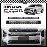 Toyota Innova Zenix 2023 - 2026 Sport Honeycomb Grille Front Bumper Grille Glossy Black Garnish Acce