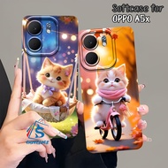 HP Oppo A5X 2025 Case Oppo A5 4G/ / oppo A5i PRO 4G / oppo A5i PRO 5G Cute Cat Motif - Oppo Case - O