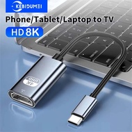 8K 60Hz Type C to HDMI Adapter USB 3.1 HUB HDTV Converter Cable for MacBook Samsung Laptop Tablet Ph